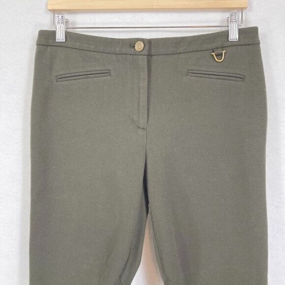 Talbots Dalton Equestrian Jodhpur Cropped Riding Pants Olive Green Size 6 - Picture 2 of 6